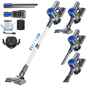AIRDIYA Cordless Vacuum Cleaners, Lightweight Stick Vacuum with 40Kpa Suction, Self-Standing, Powerful for Hard Floor Pet Hair, Portable Handheld Vacuum for Home Car